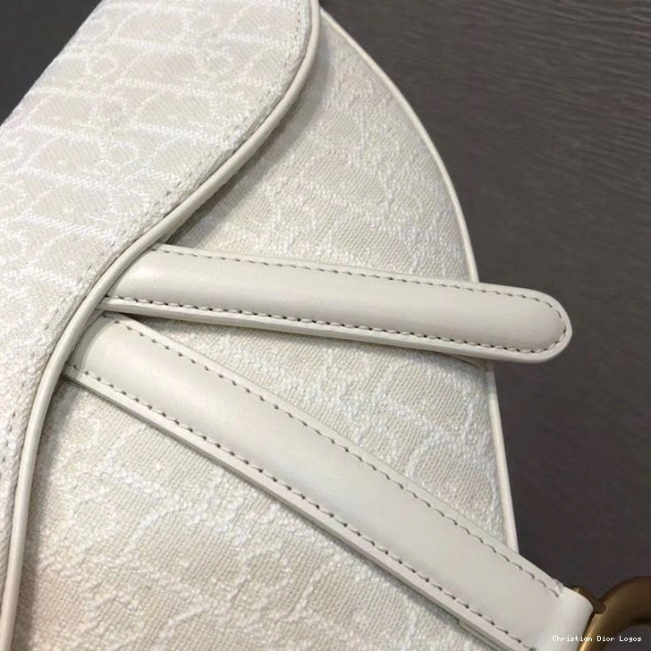 Cheap Dior White Bag Oblique Saddle Motif Canvas 0818 Luxury